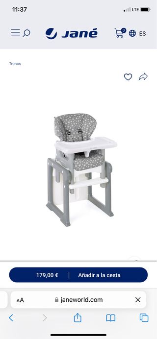 Trona Jané convertible a pupitre. nueva vale 179€