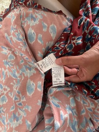 Conjunto kimono y pantalón burdeos