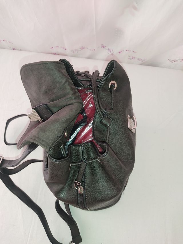 Mochila MISAKO negra y marrón