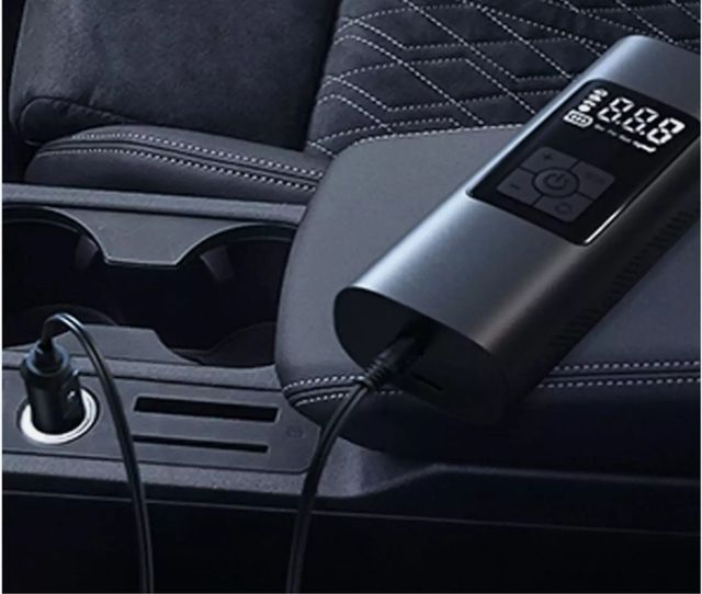 Mini compressore portatile LED per auto moto bici 