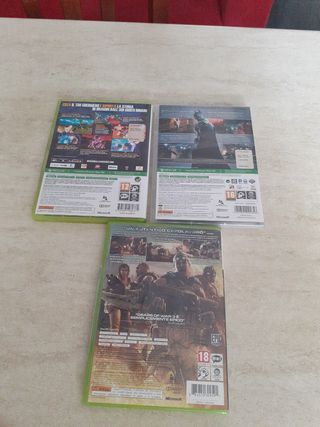 3 giochi Xbox 360:  Batman, Gears 3, Dragonball