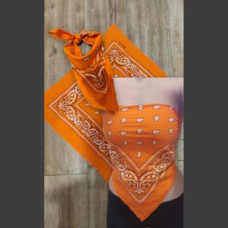 Bandana Naranja Paisley