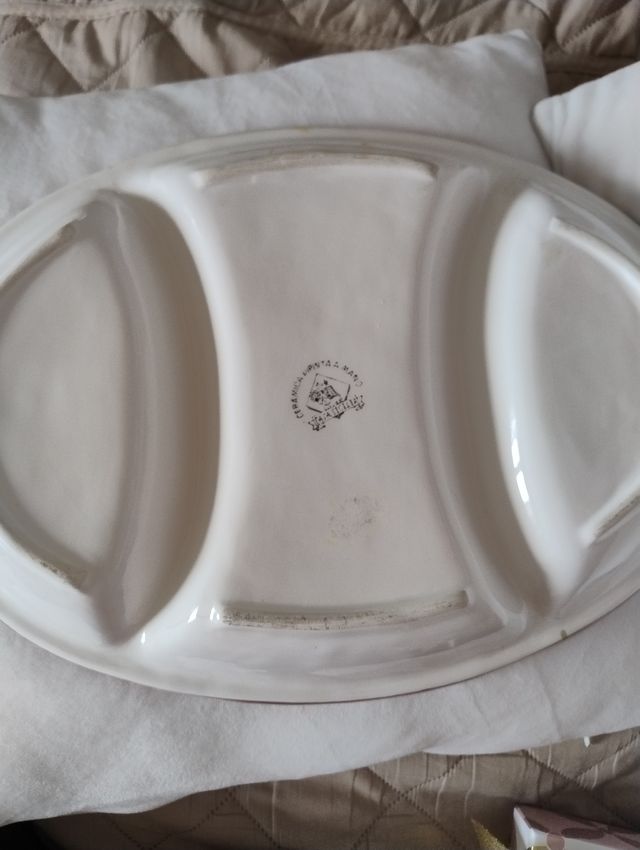 Antipastiera vintage 3 scomparti