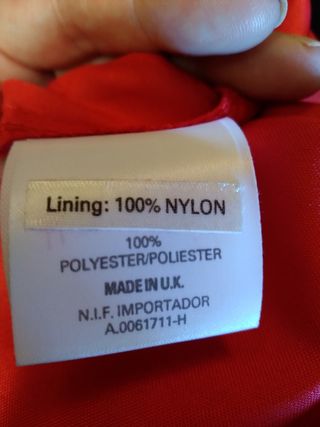 Vestido rojo fiesta con torera - Talla M