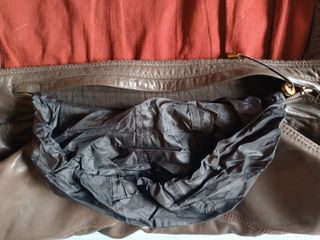 Chaqueta de cuero Cortefiel marrón