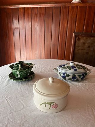 Set 3 piezas porcelana vintage