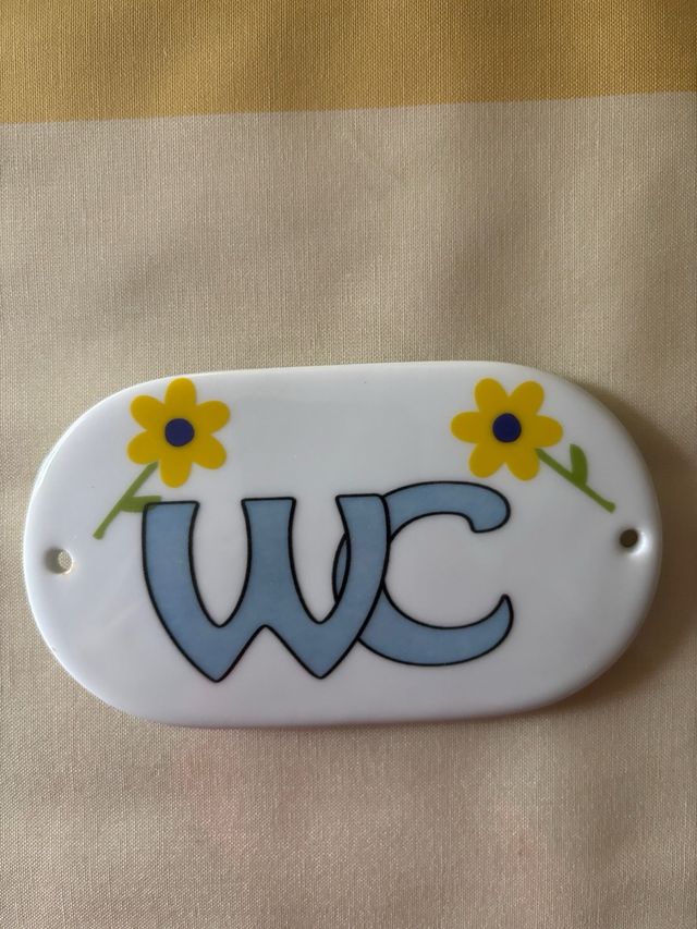 Cartel WC cerámico - Baño