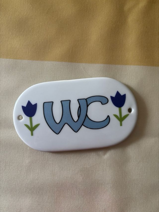 Cartel WC cerámico - Baño