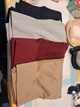 4 Mallas Deportivas - Beige, Negro, morado,gris 