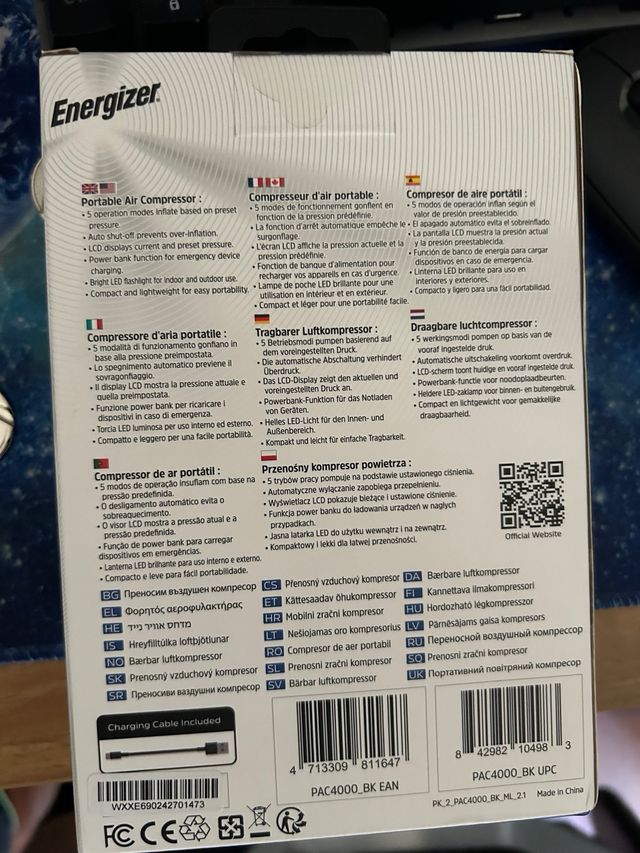 Compressore portatile Energizer Ultimate