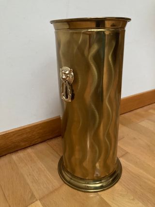 Paragüero metálico dorado