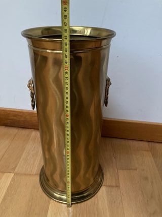 Paragüero metálico dorado