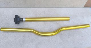 Manillar y tija sillín ORIGIN 8 GOLD