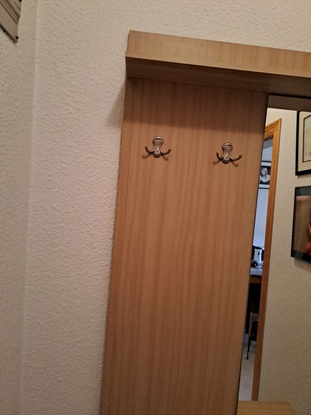 Mueble recibidor madera - espejo