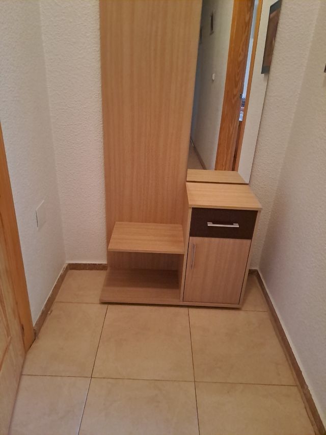 Mueble recibidor madera - espejo