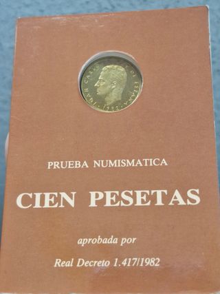 Prueba Numismática 100 Ptas 1982