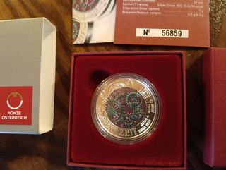 25€ euro niobio Austria 2016