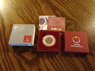 25€ euro niobio Austria 2016