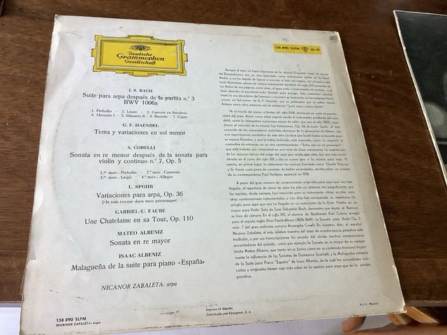 LP Vinilo Nicanor Zabaleta