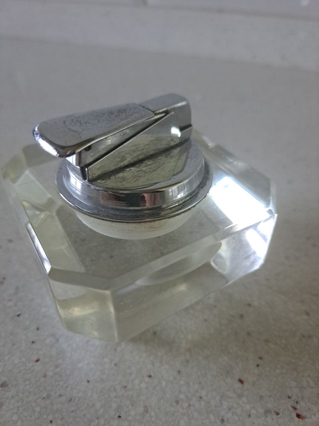 Mechero vintage cristal