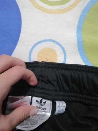 Pantalón Adidas Negro c/3 Rayas