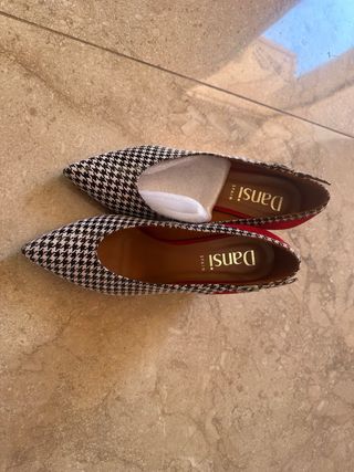 Zapatos tacón Dansi - Negro y Rojo