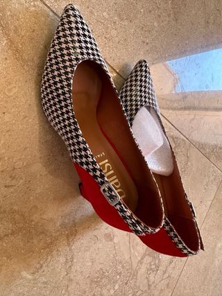 Zapatos tacón Dansi - Negro y Rojo