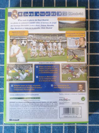 XBOX REAL MADRID CLUB FOOTBALL ORIGINAL COMPLETO