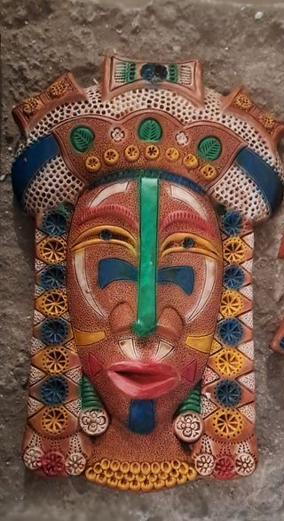Máscara cerámica artesanal