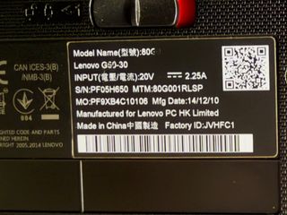 Lenovo G50-30 - Portátil Negro