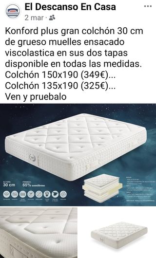 Colchón Konford Plus 30cm