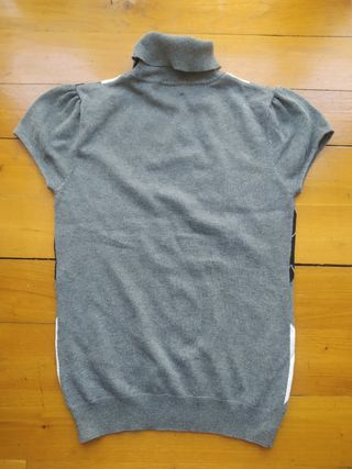 Jersey Adolfo Domínguez - Gris y Blanco