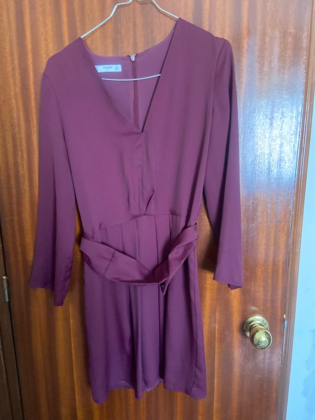 Vestido MANGO morado talla 4