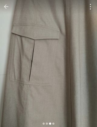 Falda Zara beige L - Nueva