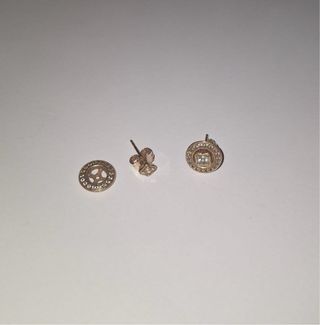 Pendientes recubrimiento Oro rosa con Cristales