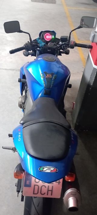 Kawasaki Z750 Azul - Moto