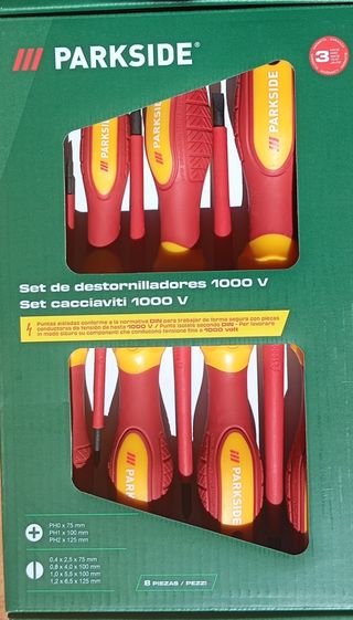 Destornilladores Parkside 1000V (8uds)