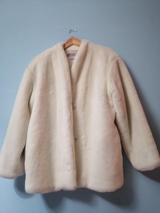 Abrigo blanco mujer - Talla única