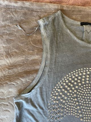 Camiseta calavera brillantes - Talla S