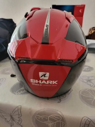 Casco moto Shark fibra carbono