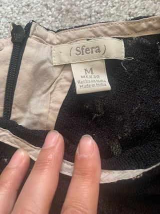 Vestido negro encaje fiesta