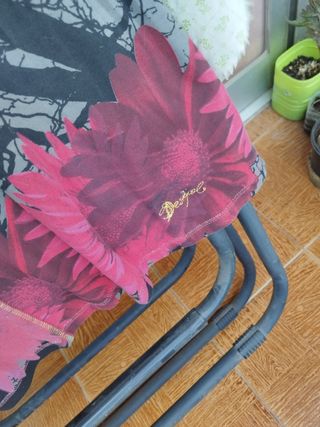 Falda Desigual negra y roja, talla 44