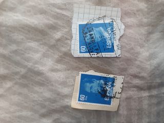 Sellos España 60 ptas - 2 unidades