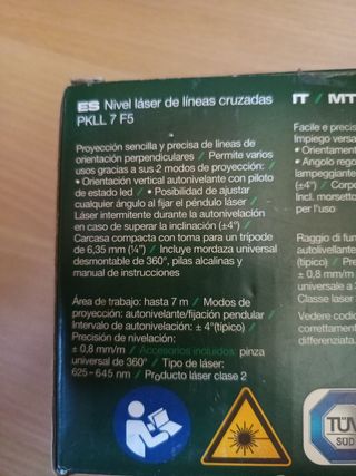 Nivel láser Parkside - líneas cruzadas