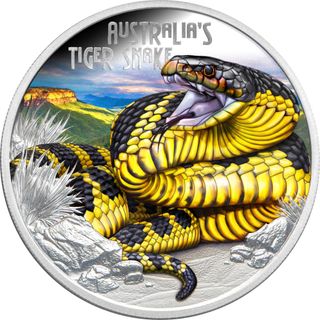 Tuvalu 2025 Tiger Snake silver coin 1 oz proof 