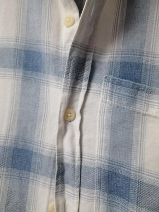 Camisa cuadros azul y blanca