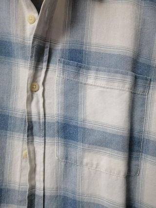 Camisa cuadros azul y blanca