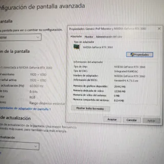 PC I7 9700K, 16GB, RTX 3060 12GB.