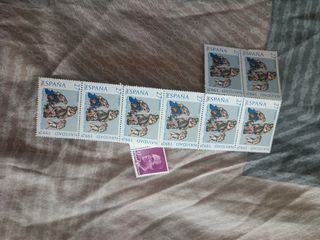 Sellos Navidad España 1962 (8 unidades)