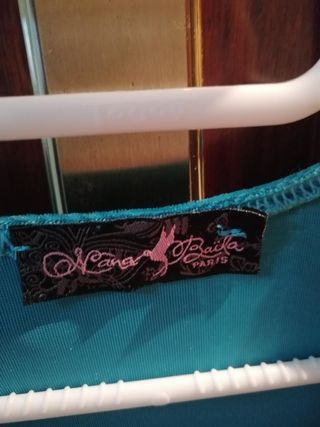 Blusa terciopelo - marrón, verde azulado